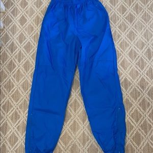 Nike 1980s Blue Vintage Retro Nylon Joggers Medium